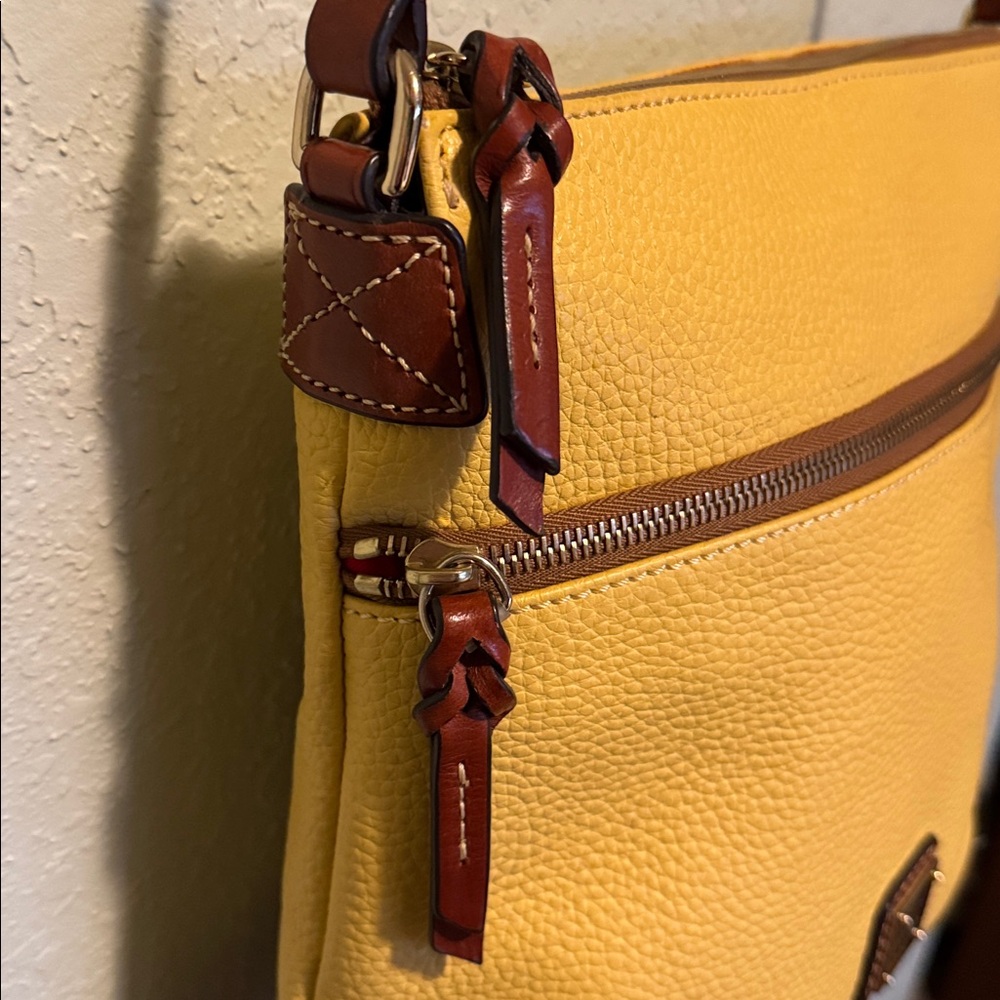 Dooney & Bourke Mustard Yellow Crossbody Bag - Picture 14 of 15
